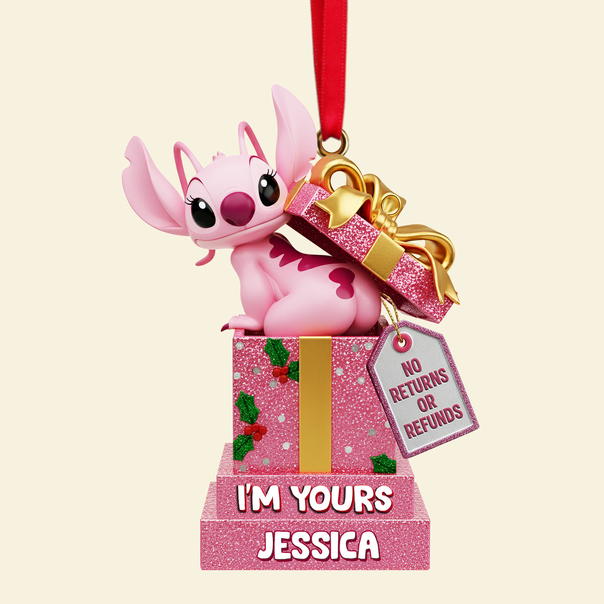 Funny Alien Couple Ornament - Personalized Christmas Gift For Couples 01HYLU230925-Homacus