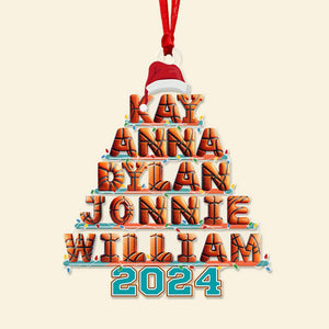 Custom Alphabet Letter Gifts For Family Love Basketball, Christmas Acrylic Ornament 02XQLU221024-Homacus