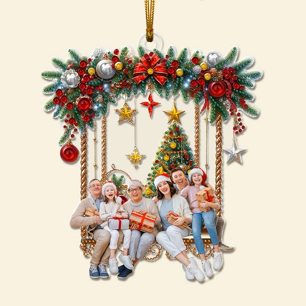 Custom Photo Gifts For Family Ornament Christmas 02KALU071024-Homacus