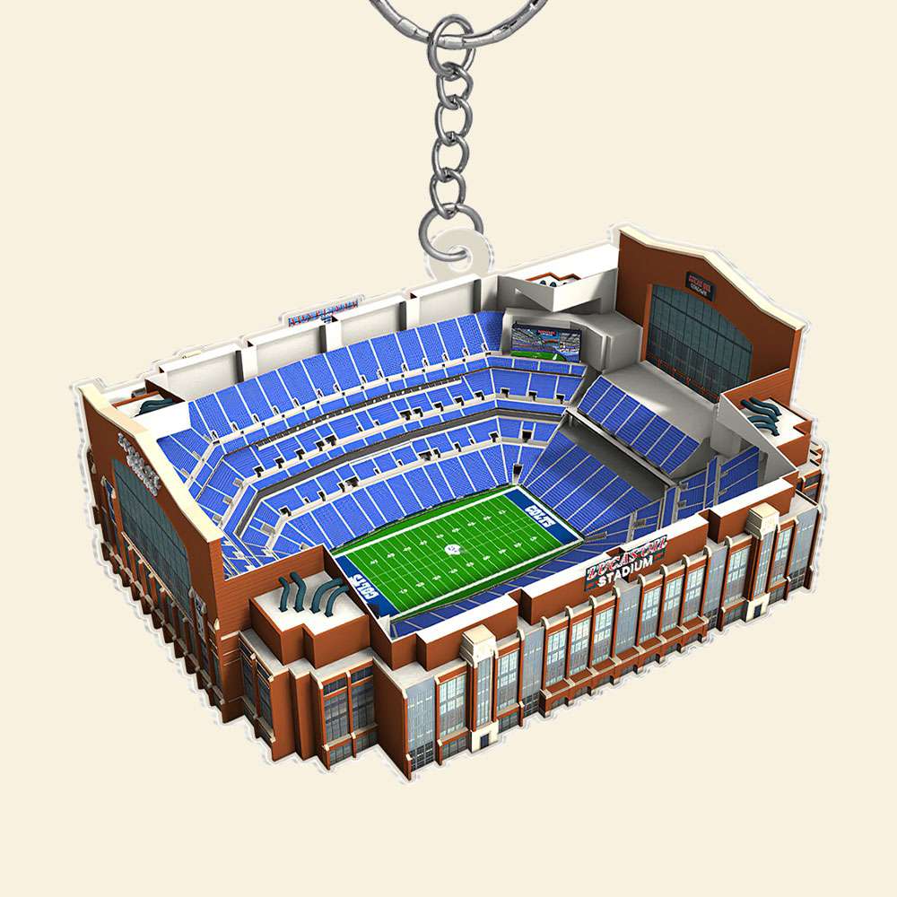 Gifts For Football Fan Keychain 04QHTI041223 American Football Field-Homacus