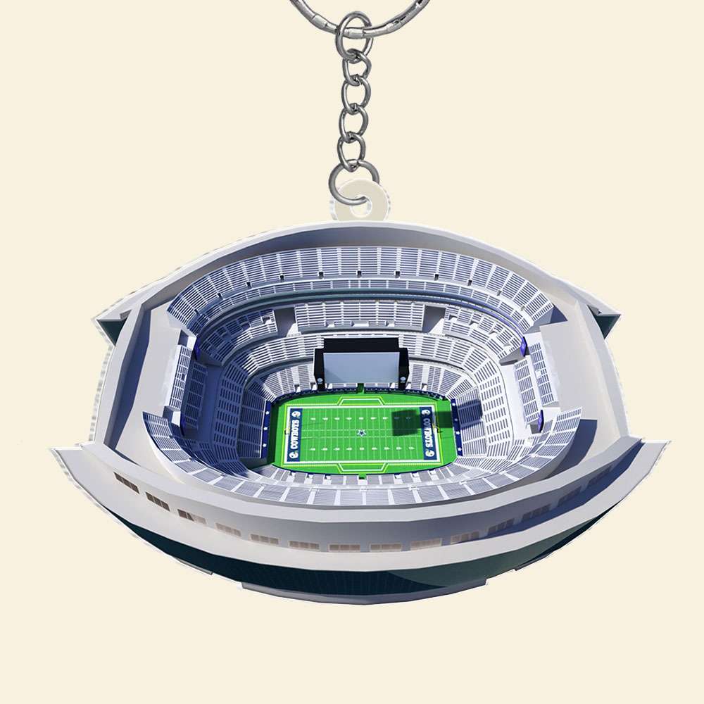 Gifts For Football Fan Keychain 04QHTI041223 American Football Field-Homacus