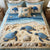 Gifts For Turtle Lovers Quilt Bed Set Ocean Waves-Homacus