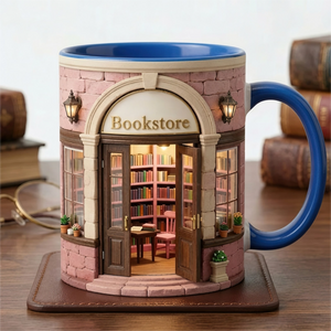 Custom Bookstore Mug - Personalized Coffee Mug - Book Lover Gifts-Homacus