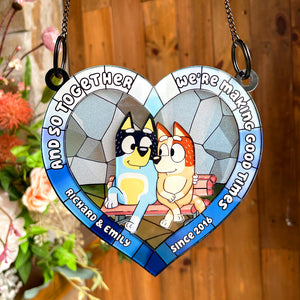 Personalized Gifts For Couple Suncatcher Ornament 06QHQN290524-Homacus