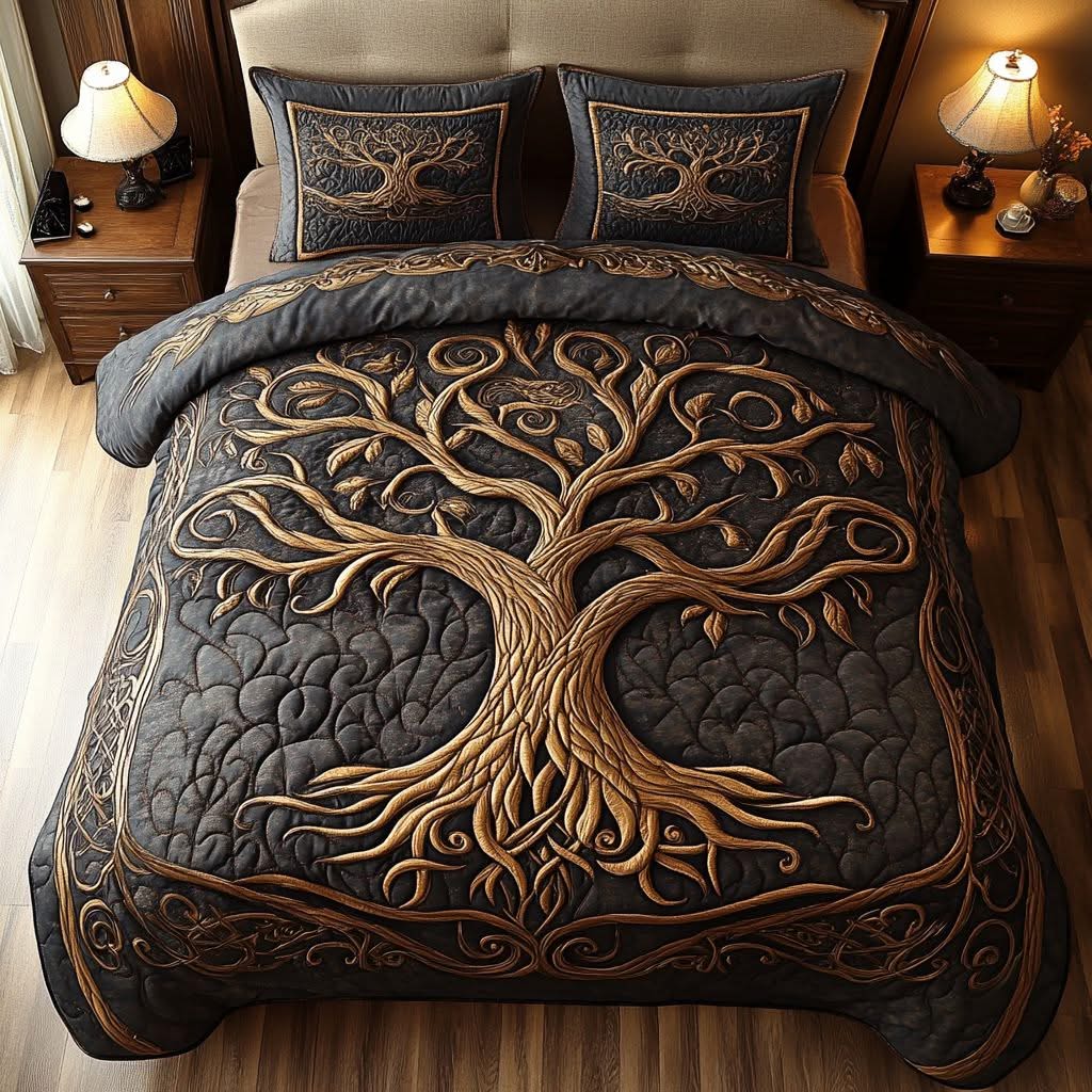 Rooted Tree Of Life Embrace Quilt Bed Set 32acxx160125-Homacus