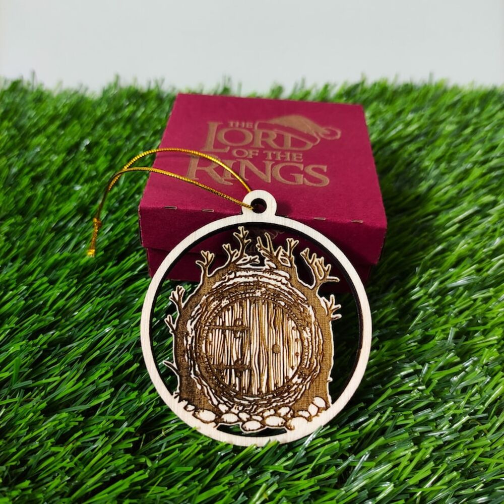 Set of 6 Wooden Christmas Ornaments 02ACXX091024-Homacus