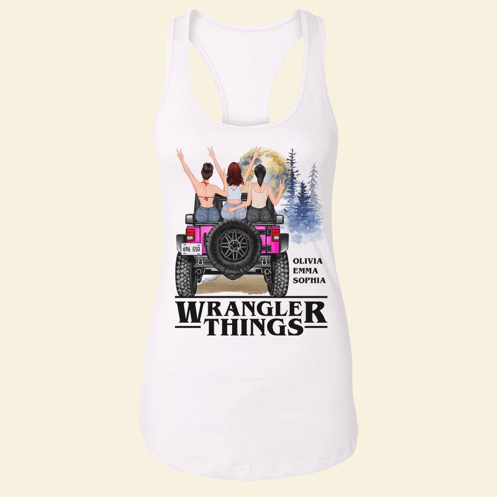 Personalized Gifts For Besties Shirt Wrangler Things-Homacus