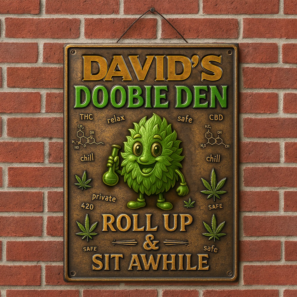 Green Stuff Metal Sign - Personalized Gifts For Smokers 02totn290525-Homacus