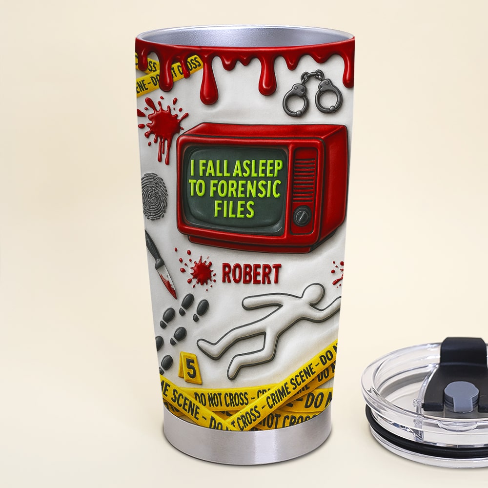 Crime Scene Tumbler, Personalized Gifts For True Crime Fans 03totn090825-Homacus