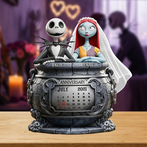 Skull Couple Personalized Anniversary Gifts For Couple Plaque 05totn140725-Homacus
