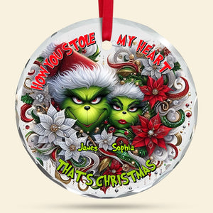 Monster Couple Christmas Ornament - Personalized Gifts For Couple-Homacus