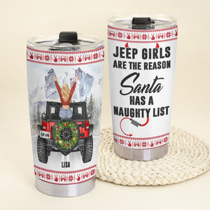 Personalized Gifts For Her Tumbler Santa Has A Naughty Girl-Homacus
