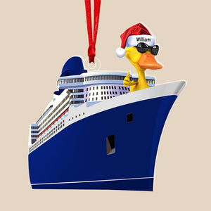 Personalized Gifts For Duck Lovers Christmas Ornament 06qhqn300923 Cruising Duck-Homacus