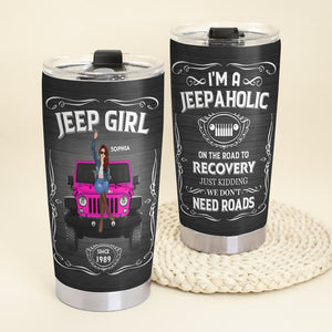 Personalized Gifts For Her Tumbler I'm a Car-a-holic On The Road 01hutn260522tm-Homacus