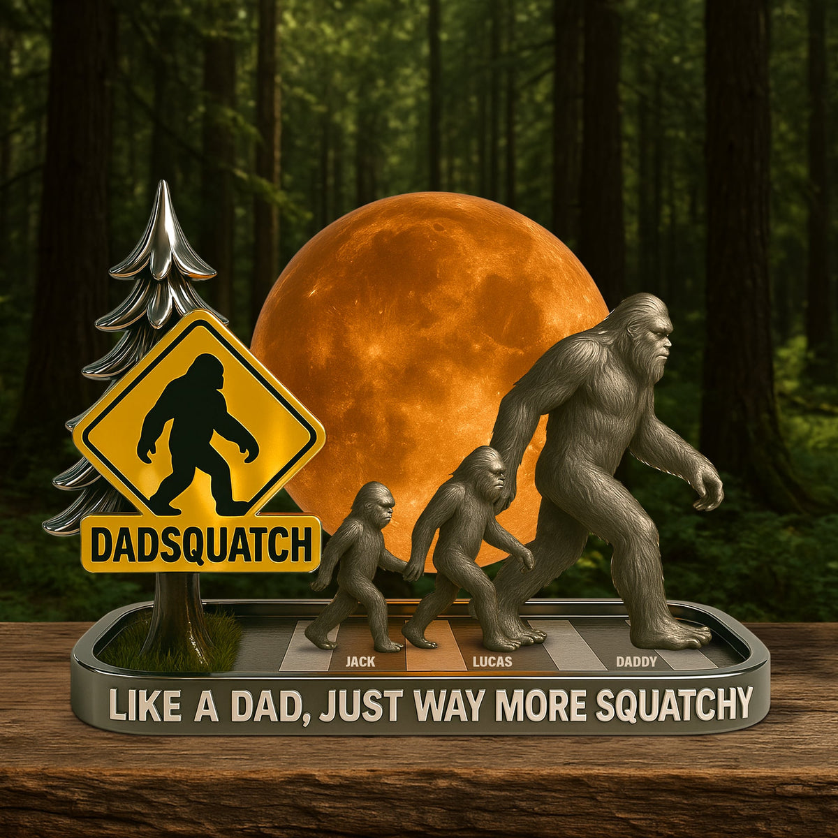 Bigfoot Plaque Personalized Gifts For Dad 03tgtn030525-Homacus