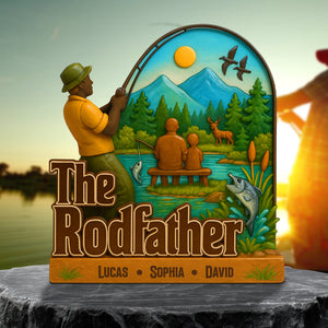 Fishing Lovers Plaque Personalized Gifts For Dad 01natn210425-Homacus