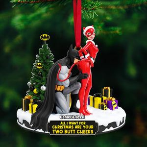 Cheeky Masked Couple Ornament - Personalized Gifts For Couple 04ohlu150925-Homacus
