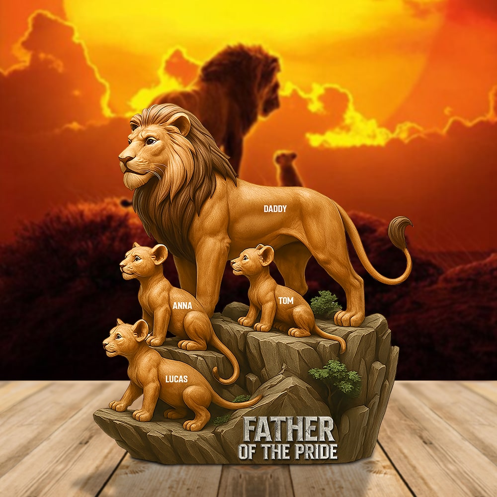 Father Of The Pride Acrylic Plaque Personalized Holiday Gifts For Dad 01ohtn100425-Homacus
