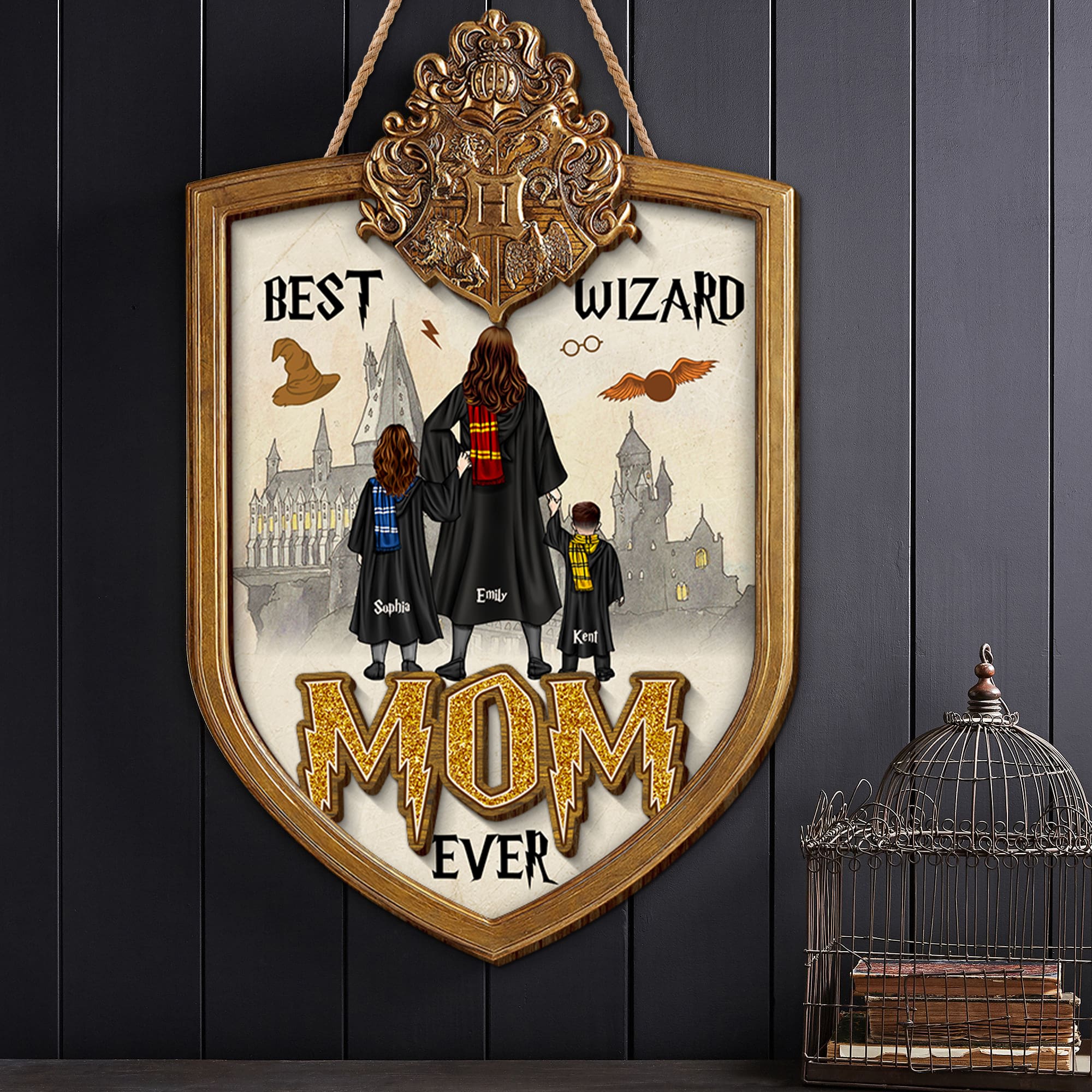 Personalized Gifts For Mom Wood Sign Best Mom Ever 05htqn050224tm-Homacus