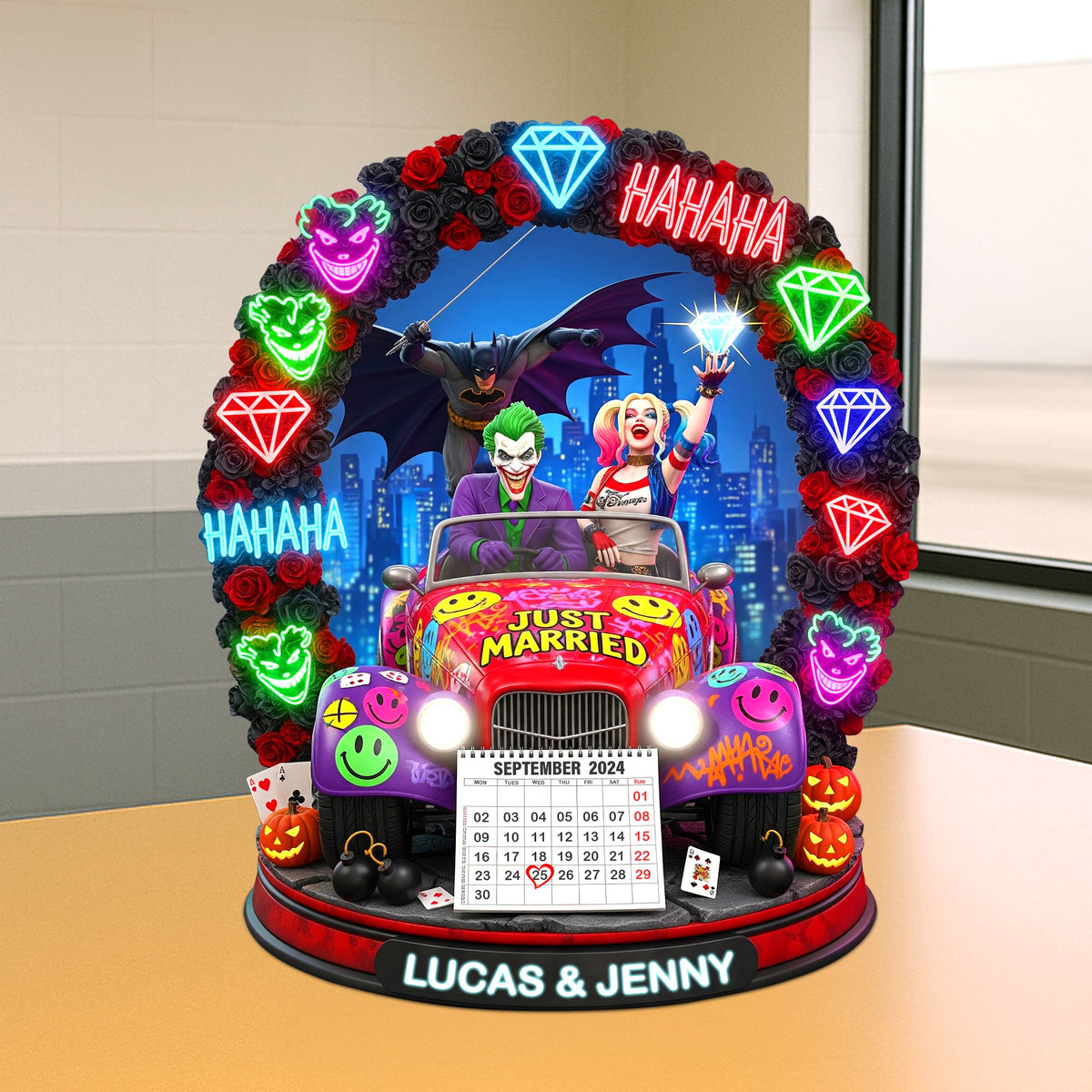 Personalized Halloween Gifts For Newlywed Couple Acrylic Plaque 02hytn130825-Homacus