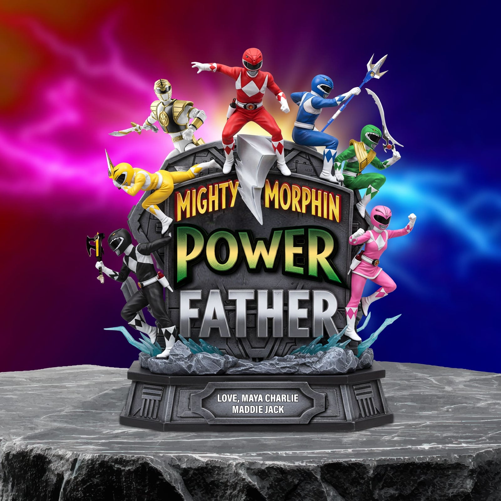 Super Power Father Acrylic Plaque Personalized Gifts For Dad 01qhtn130525-Homacus