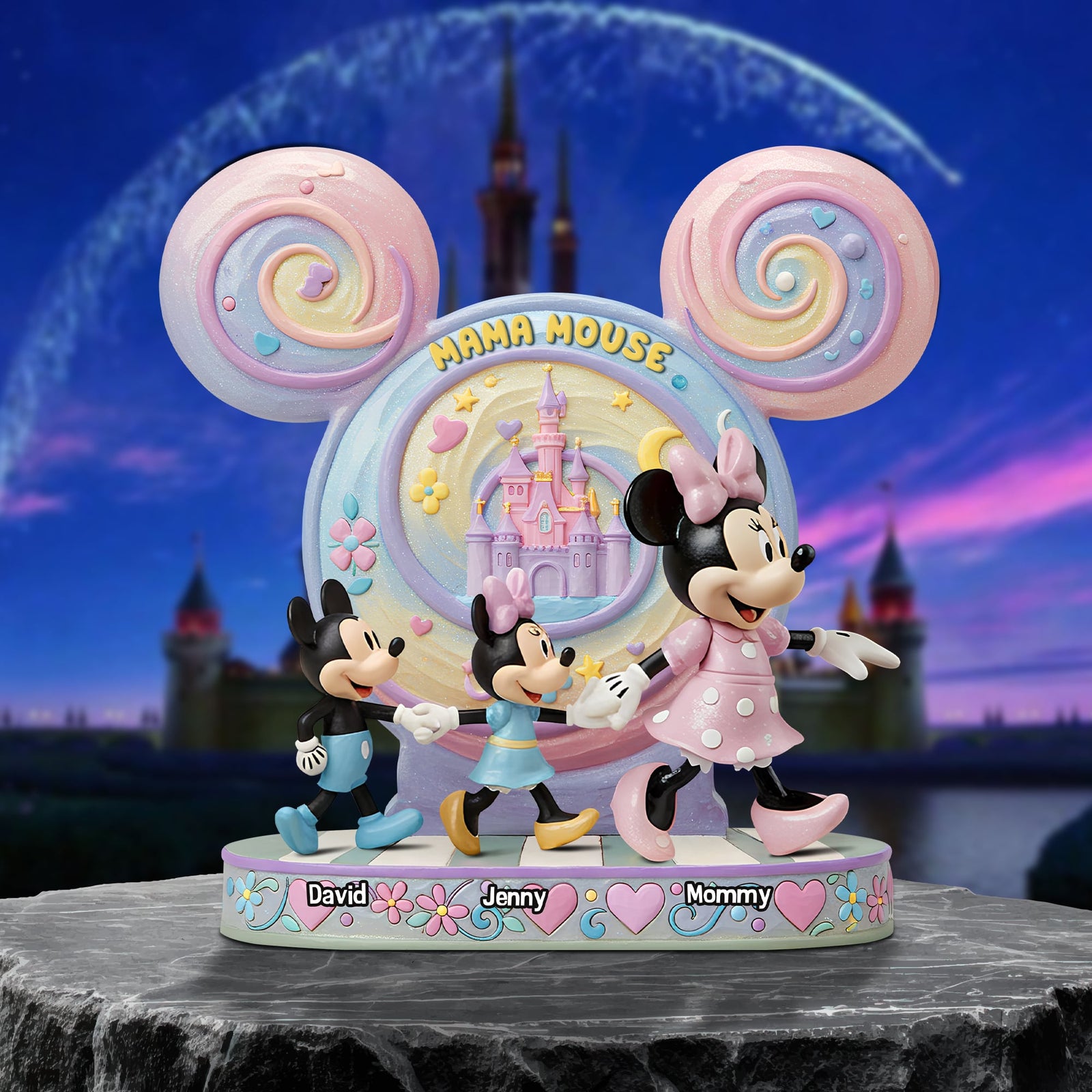 Mouse Mom Plaque - Personalized Christmas Gifts For Mother 02qhtn210425-Homacus