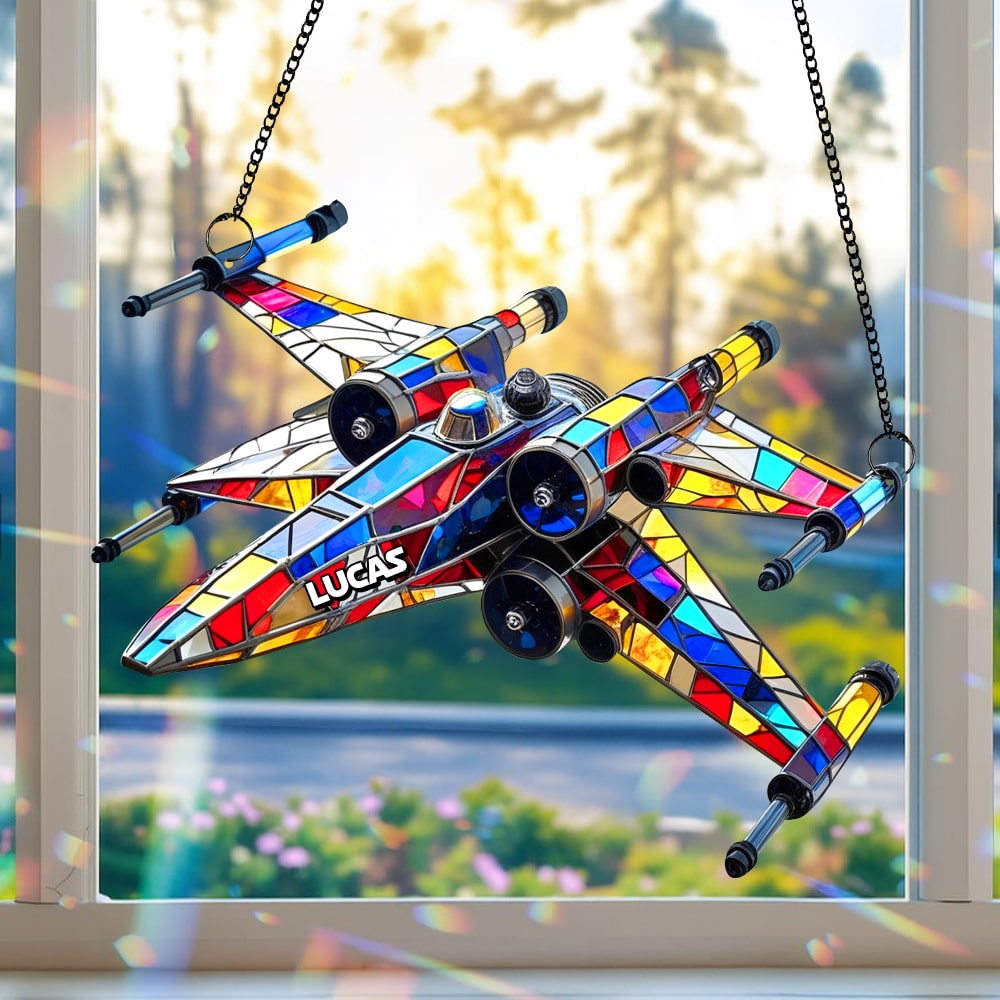 Spaceship Suncatcher - Personalized Gifts For Galaxy Lovers 05tgtn040825-Homacus