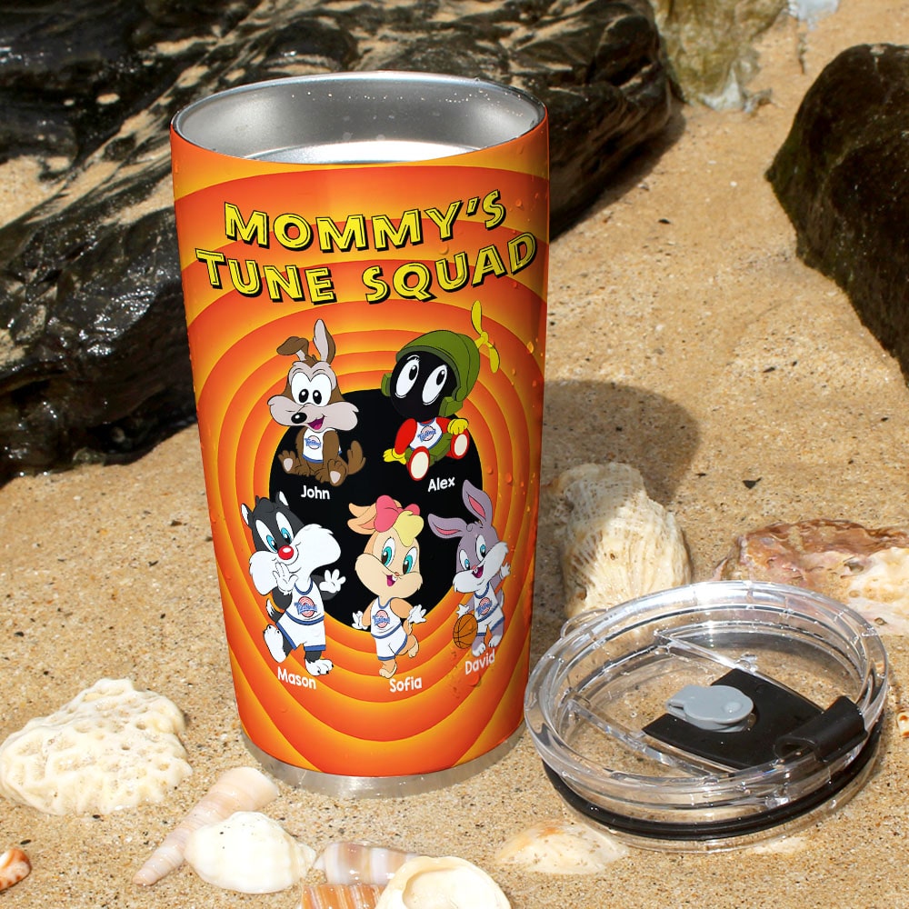 Personalized Gifts For Mom Tumbler 03kamh040225 Mommy's Tune Squad-Homacus