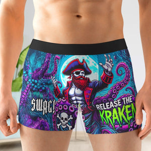 Gifts For Him Pirates Men's Boxers 04xqtn050225 Release The Kraken-Homacus