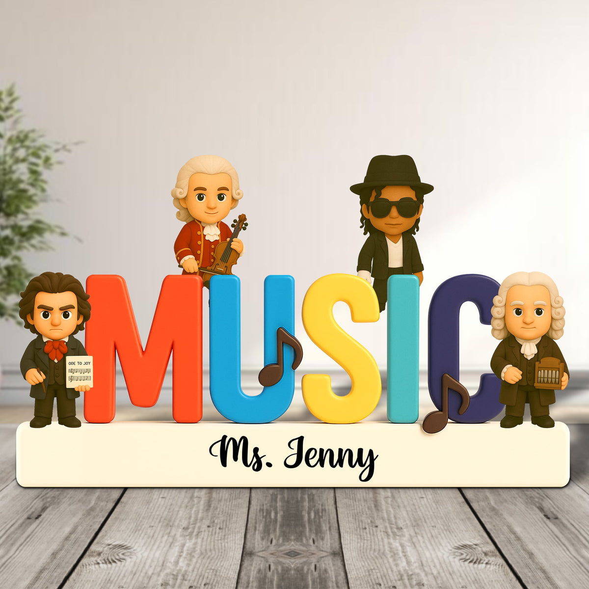 Music Teacher Plaque Personalized Gifts For Teacher 02natn080525-Homacus