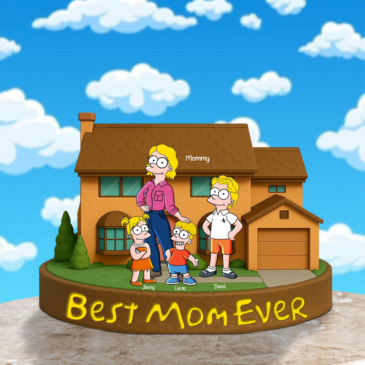 Personalized Gifts For Mom Plaque Best Mom Ever 04totn140425pa-Homacus