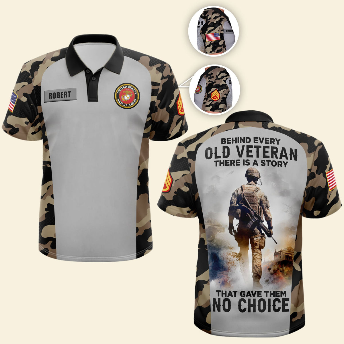 Personalized Gifts For Veteran 3D Polo Shirt 05acqn030724-Homacus