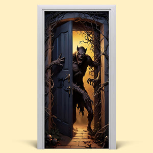 Gifts For Horror Fans Werewolf Door Cover 08kaqn060924-Homacus