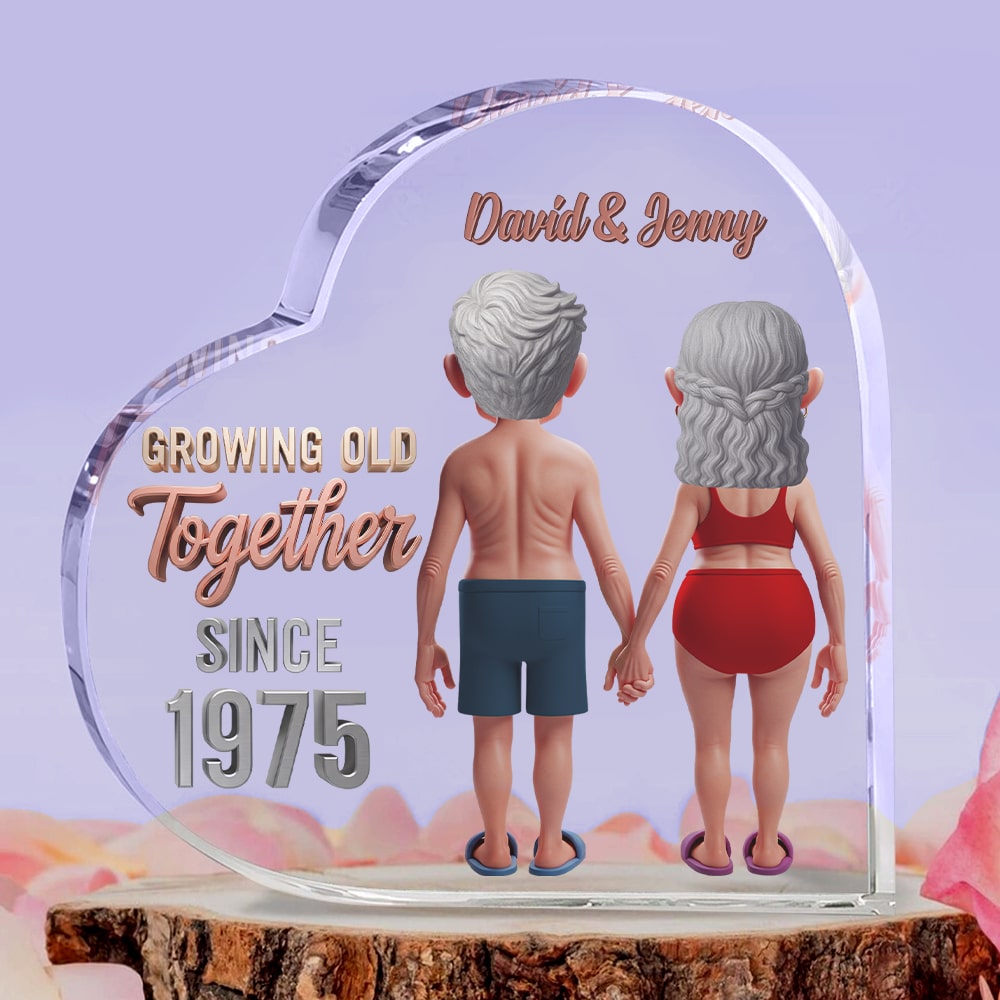 Personalized Funny Gifts For Old Couple Heart Plaque 03ohtn090725-Homacus