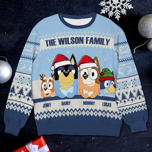 Personalized Gifts For Family Ugly Sweater 02natn250924-Homacus