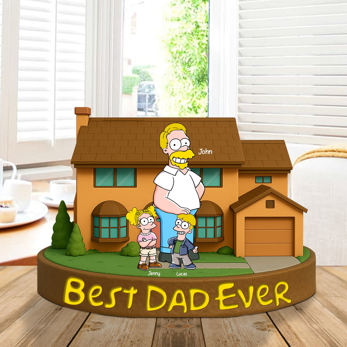 Personalized Gifts For Dad Plaque Best Dad Ever 05totn140425pa-Homacus