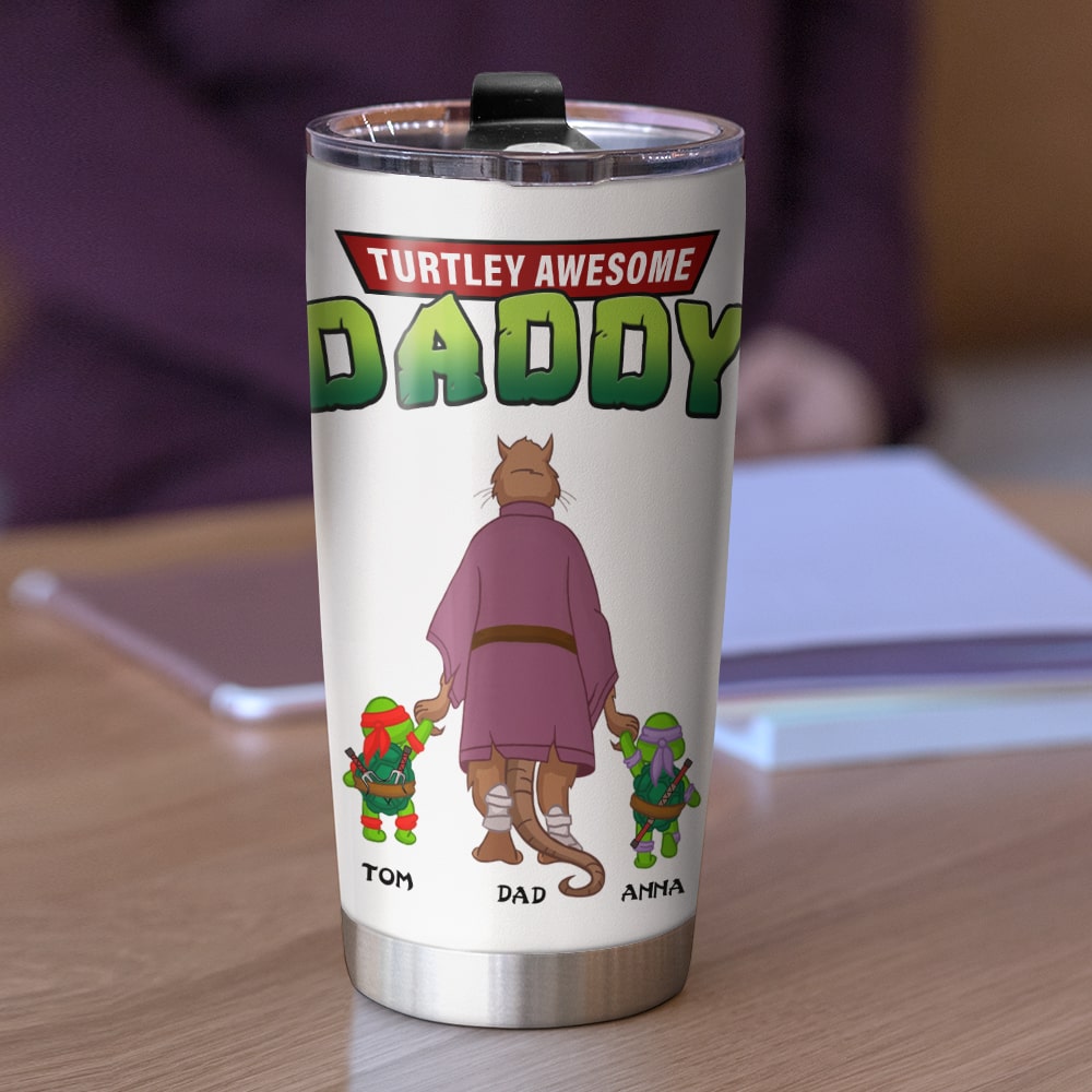 Awesome Daddy Personalized Tumbler Gifts For Dad-Homacus