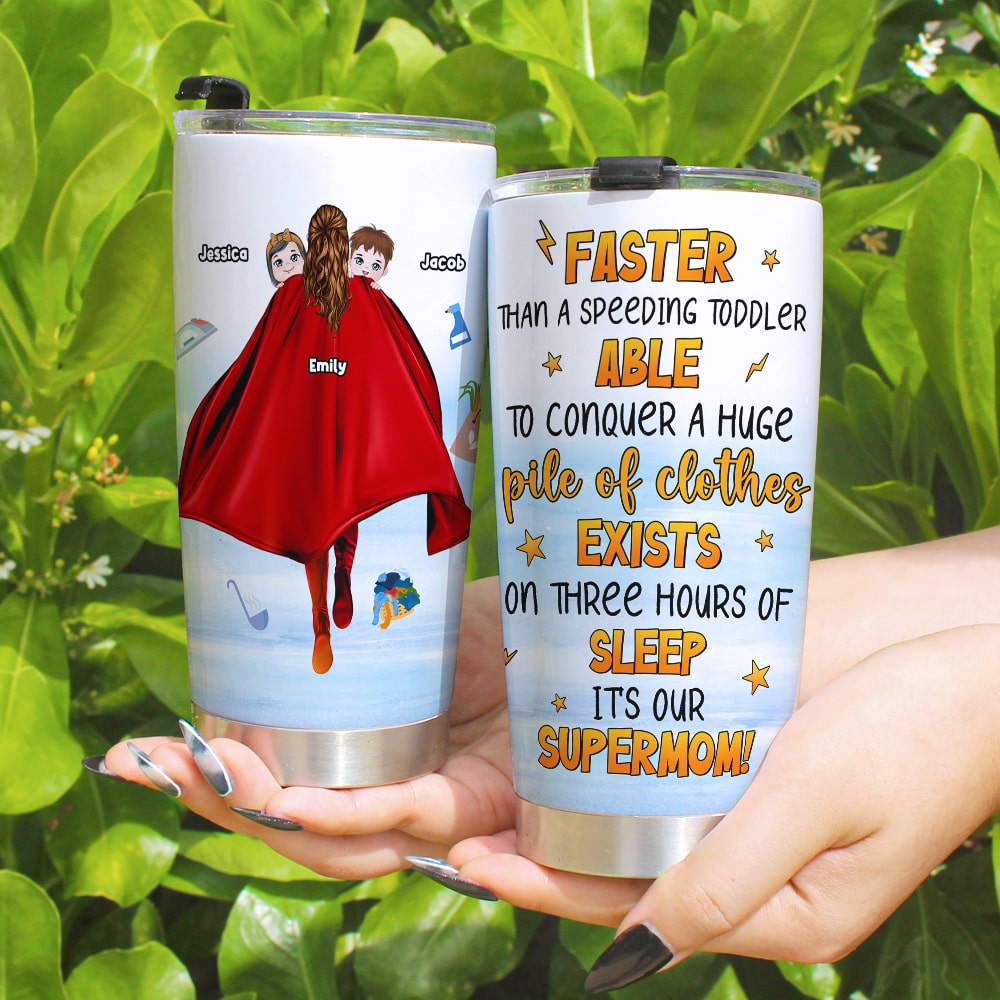 Personalized Gifts For Mom Tumbler It's Our Supermom Mother's Day Gifts-Homacus