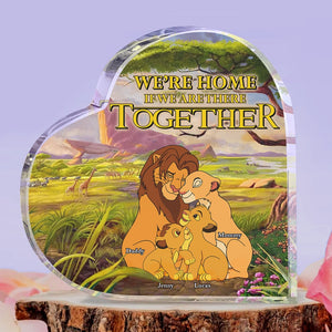 Personalized Gifts For Family Heart Plaque 04totn261224hg We're Home If We Are There Together-Homacus