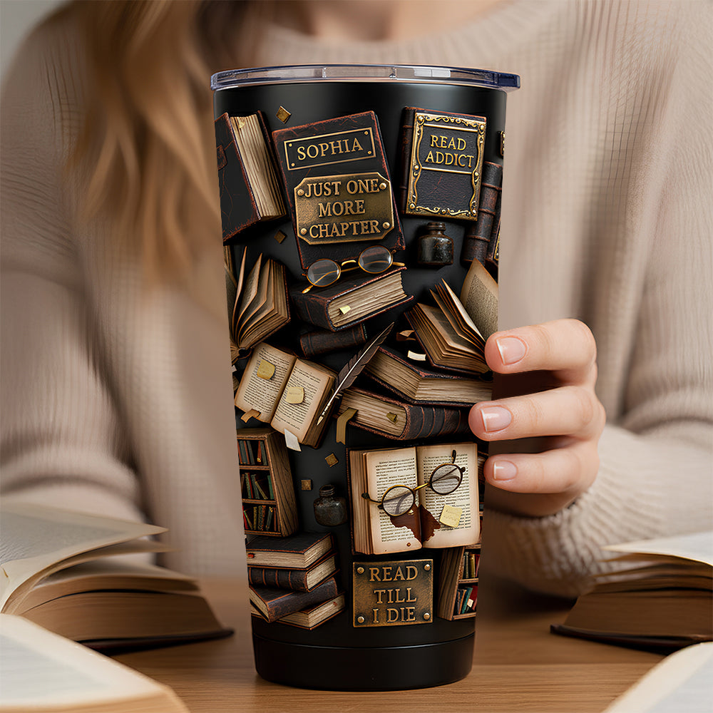 Reading Book 20oz Tumbler - Personalized Gifts For Book Lovers 06dtdt291225-Homacus
