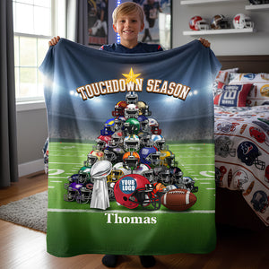 Touchdown Season Blanket Personalized Gifts For Fans 06HUDT071025-Homacus