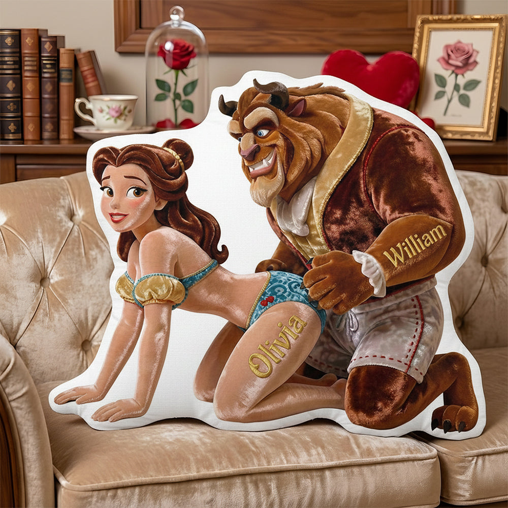 Funny Couple Pillow - Personalized Gifts For Couple 06TGDT161225-Homacus