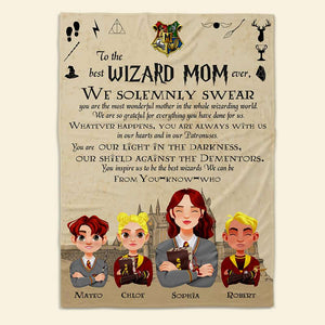 Personalized Gifts For Mom Wizard Blanket 01ACDT041024PA-Homacus