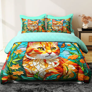 Gifts For Cat Lovers Quilt Bedding Set 03HUDT210125-Homacus