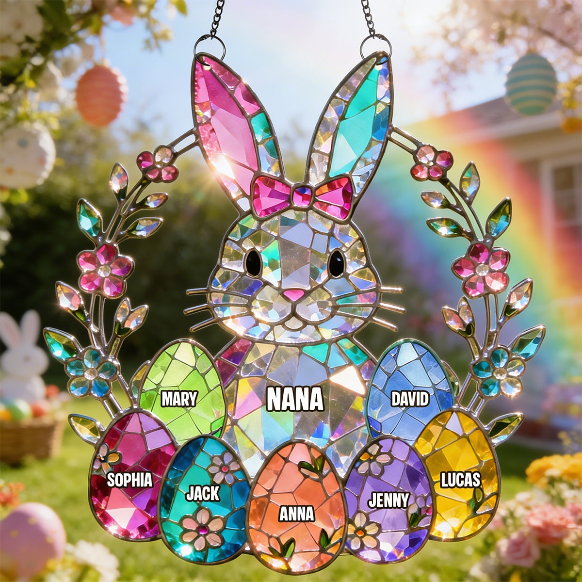 Personalized Easter Gifts For Mother's Day Suncatcher Ornament 01natn060226-Homacus