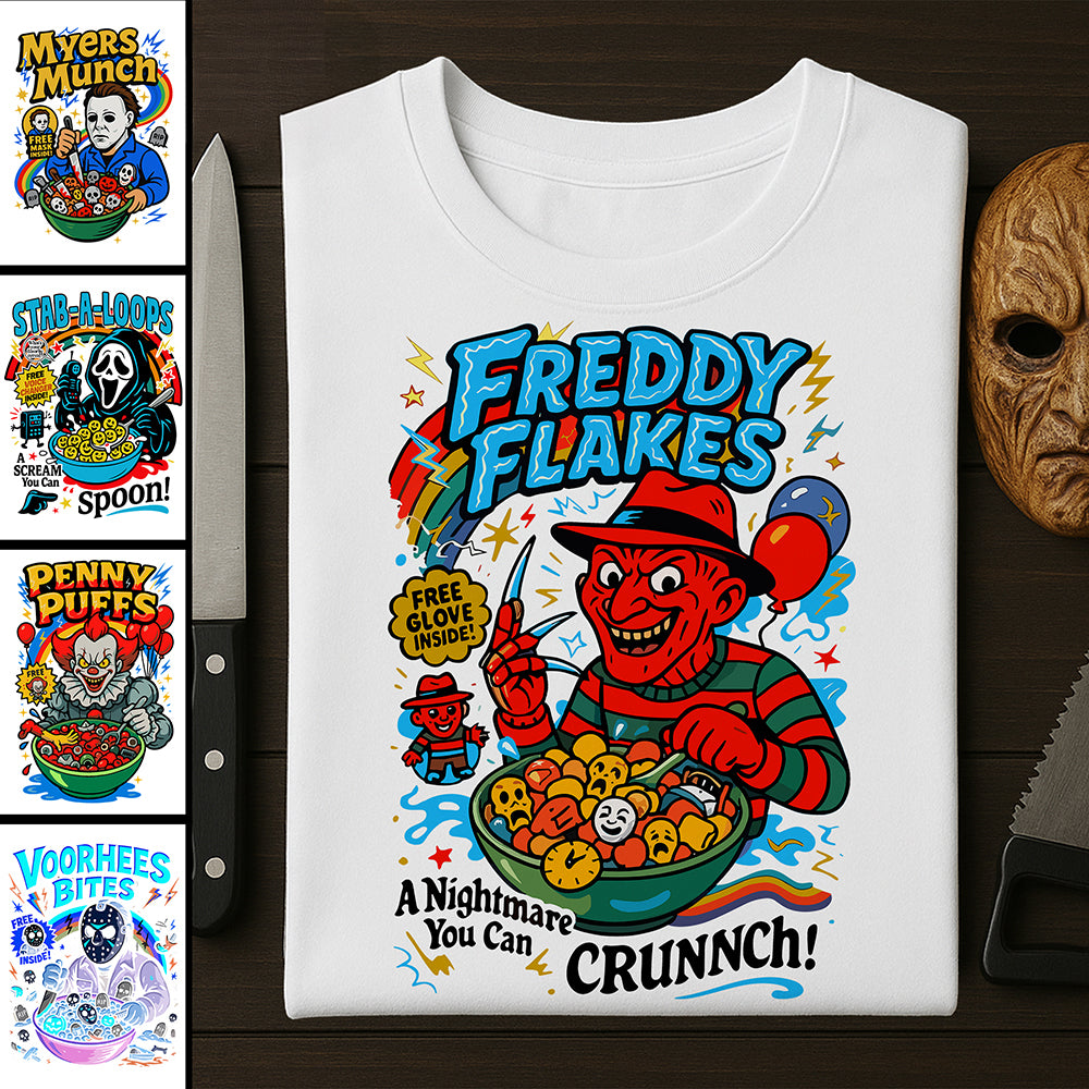 Slasher Loops Shirt – Horror Breakfast Series Gift For Horror Fans 56laxx180725-Homacus