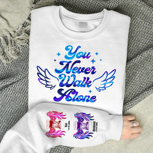 Personalized Gifts For Mom Heaven Shirt 01hutn240225 You Never Walk Alone-Homacus