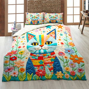 Gifts For Cat Lovers Quilt Bedding Set 03HUDT210125-Homacus