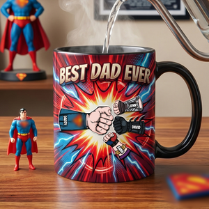 Best Dad Ever Magic Coffee Mug - Personalized Gifts For Dads 03NATN160426-Homacus