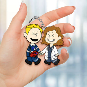 Personalized Gifts For Couple Keychain, Custom Job Costume 01qhqn130125hg-Homacus